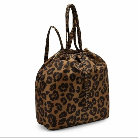 Vince Camuto Handbags - Vince CAMUTO Harlo Nylon Medium Backpack Leopard